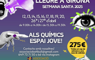 Curs intensiu de monitors de lleure a Girona durant la Setmana Santa del 2025. Informació sobre horaris, preus i contacte a Batibull