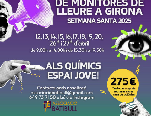 Converteix-te en monitor de lleure amb el Curs de monitors de Setmana Santa 2025 a Girona!