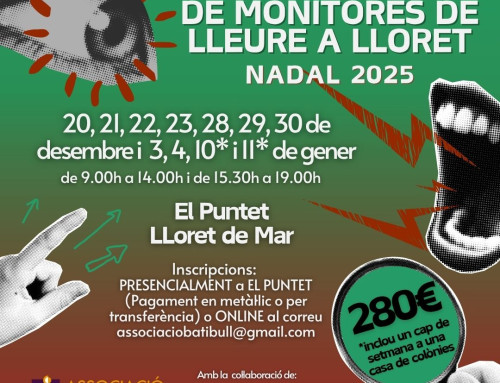 Aprofita el Nadal i fes-te Monitor/a de Lleure amb Batibull a Lloret de Mar!